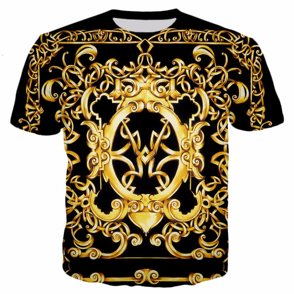 New Heritage Barocco prints Medusa Gold chain Flowers Tops/ Sweatshirt Men's Pullovers 3D Print Tracksuit Dropship XS-7XL