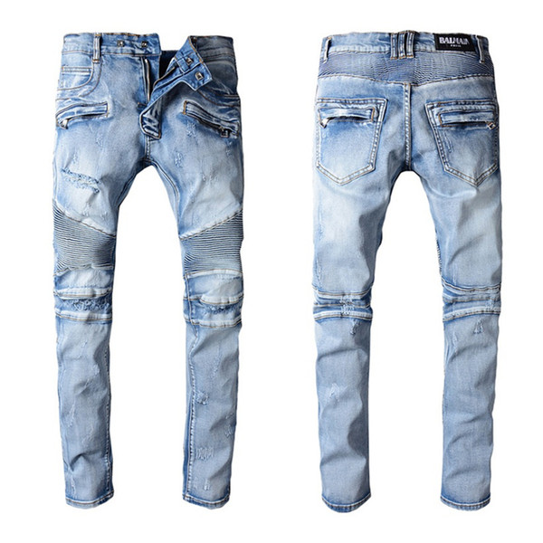 New Fashion Men's Simple Summer Lightweight Jeans Men's Large Size Fashion Casual Solid Classic Straight Denim Jeans