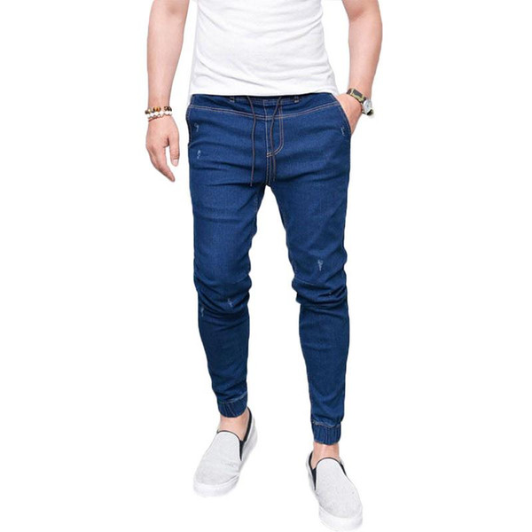 MR K Skinny Jeans Men Hip Hop Stripe Elastic Slim Fit Denim Pants Male Stretchy Pencil Bottoms Street Jean Male Stretch Trousers