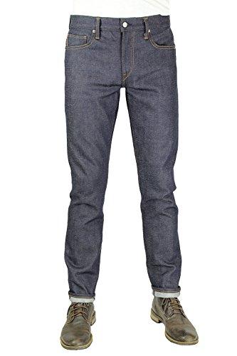 HIROSHI KATO Jeans Men's The Pen Slim Straight Raw 14 oz 4-Way Stretch Selvedge Denim Slim Fits Made in USA