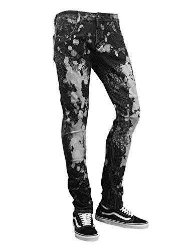 URBANCREWS Mens Hipster Hip Hop Casual Slim Fit Denim Jeans Pants