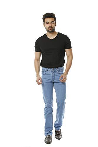 MARUTI STORE ONLINE Blue Jeans Denim for Men Comfortable Cotton Bottom Wear Straight Fit