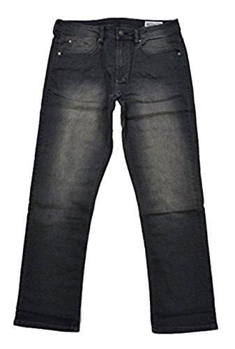 Buffalo David Bitton Mens Driven-X Basic Straight Stretch Jeans With Black Patch