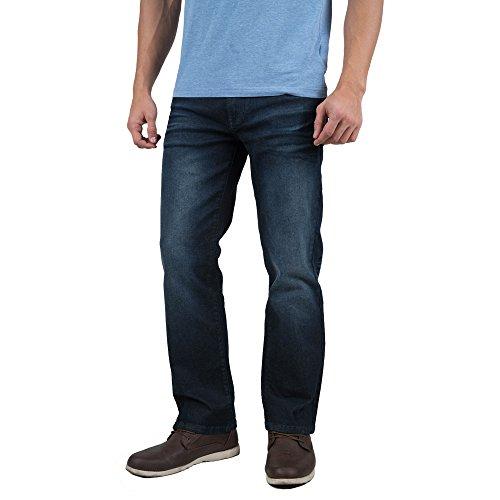 Indigo alpha Straight Fit Flex Denim Jeans for Men (8006)