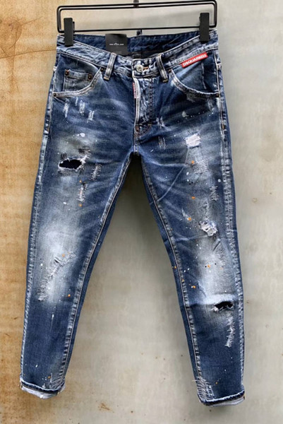 New arrival high-level design men jeans famous brand design stylish straight fashioncool guy jeans men top quality hot sale#062