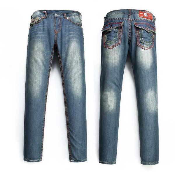 Free Shipping High quality hot Mens Robin Rock Revival Jeans Crystal Studs Denim Pants Designer Trousers Men's size 30-40 913