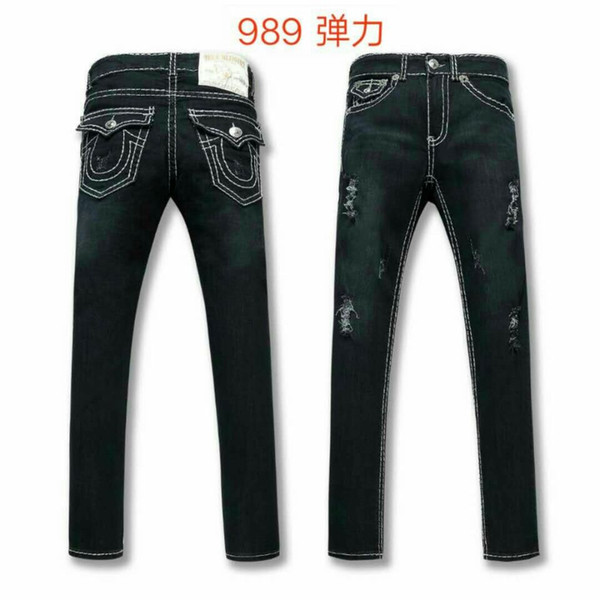 Free Shipping true High quality hot Mens Robin Rock Revival Jeans Crystal Studs Denim Pants Designers Trousers Men's size 30-40 989