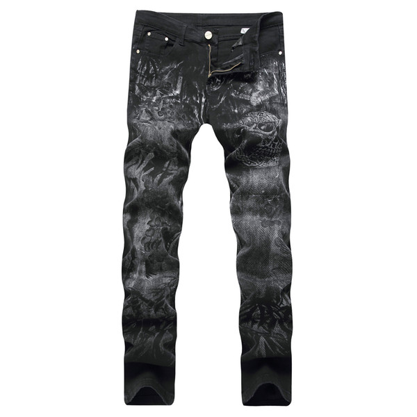 Strech Men Jeans Fashion Denim Trousers Men Slim Jeans Homme