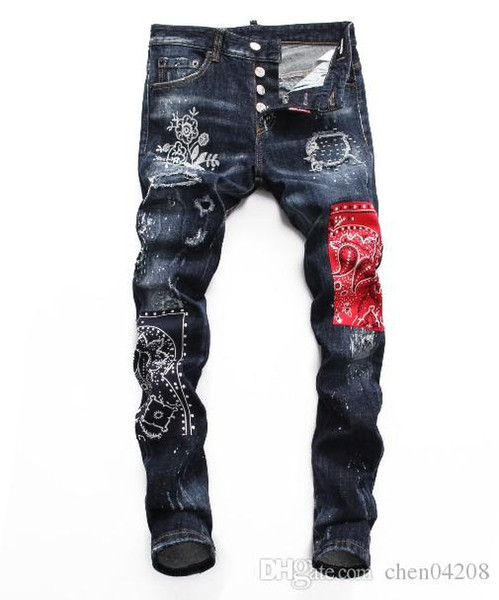 Summer 2019 wholesale men's jeans, European denim production of good quality men's wear welcome to size 28-38:44-54 073