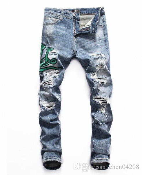 Summer 2019 wholesale men's jeans, European denim production of good quality men's wear welcome to size 28-38:44-54 60