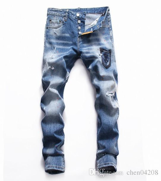 Summer 2019 wholesale men's jeans, European denim production of good quality men's wear welcome to size 28-38:44-54 62