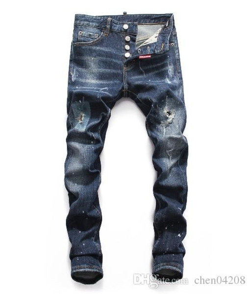 Summer 2019 wholesale men's jeans, European denim production of good quality men's wear welcome to size 28-38:44-54 071