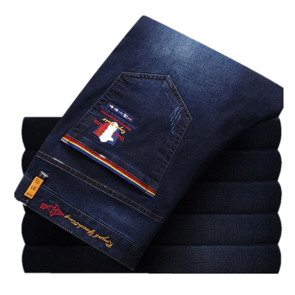 2017 Top quality Mens Jeans Fashion Jeans Lightweight Shark Brand Men Thin Material Trousers Men 6001