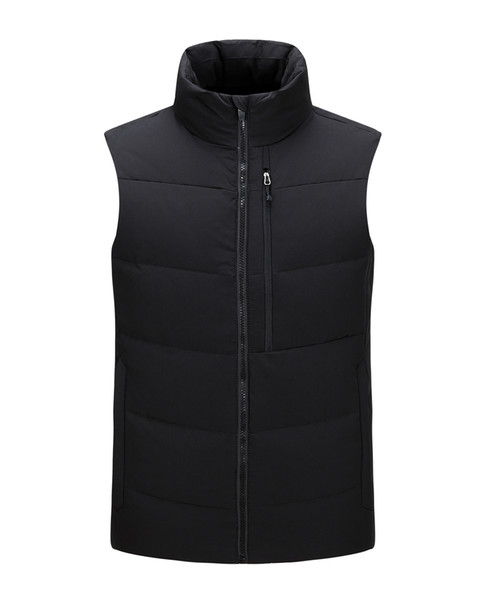 North America Well - Known Brand Down Vest Men's Outdoor Sports High-Quality Black And White Color Classic Vest