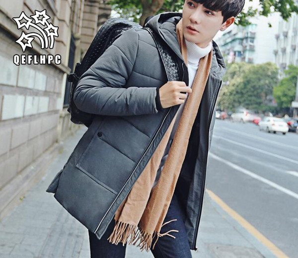 Winter. Spring. Men's Velvet clothes. Casual fashion men's wear. Cotton-padded clothes. Loose coat. Keep warm. Men's Down & Parkas.AH27