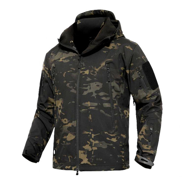 Shanghai Story Military Tactical Jacket Shark Skin Waterproof Outdoors Jacket Men Sport Softshell for hunting Camouflage Army Jackets