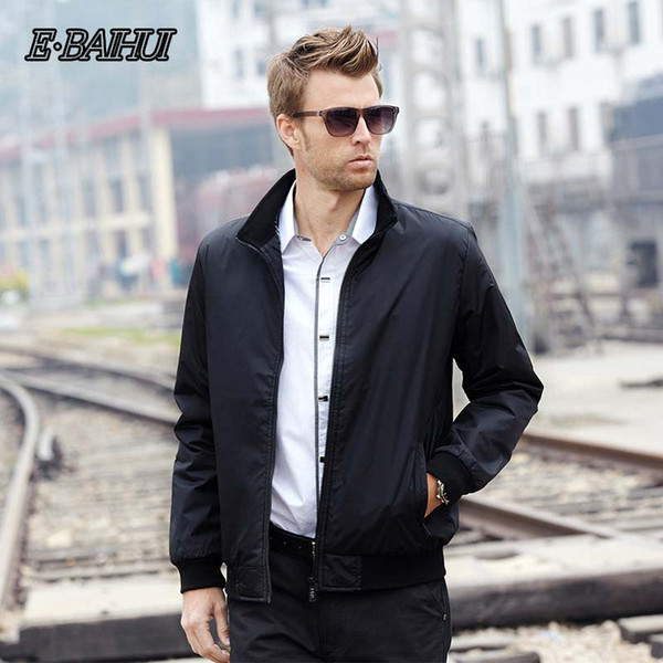 E-BAIHUI Bomber Jacket Men Plus Size 4XL Pilot Jackets Men's Windbreakers Man College Jacket Hommes Coats 8801