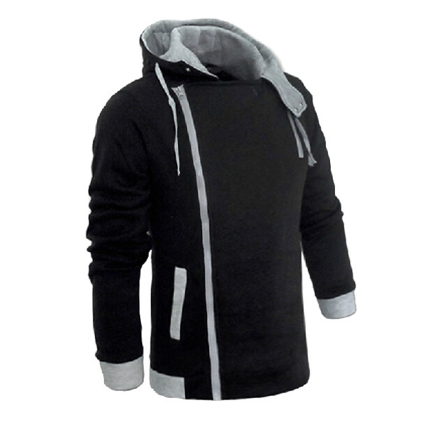 Men's Zipper Autumn & Winter Fashion Casual Slim Plus Sizes Cardigan Assassin Creed Hoodies Sweatshirt Outerwear Jackets Men Slim Pullover