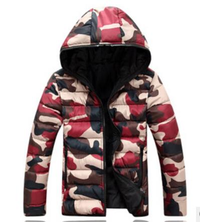 Wholesale- Free shipping Men's new winter men's cotton padded slim casual men and women couples dress down cotton camouflage coat