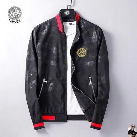 High End Men Designer Outfits Jackets Outwear Man Fashion Casual Zipper Coat American Head Embroidery