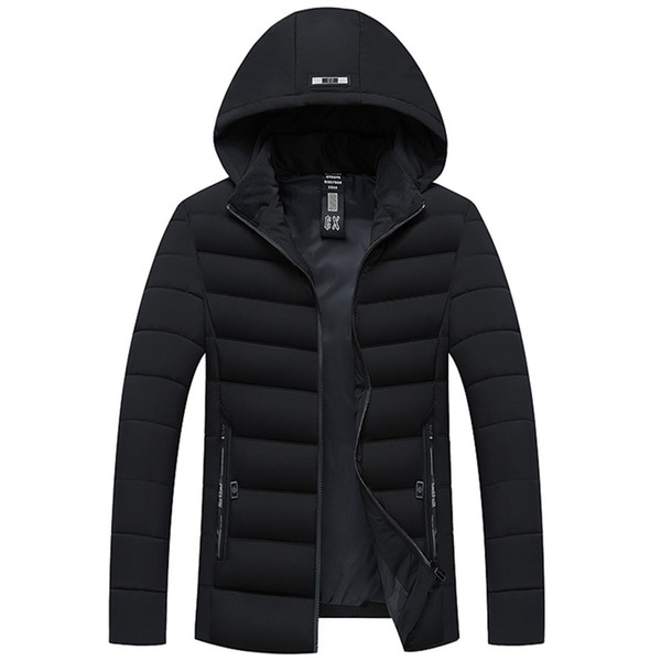 Men Jacket Mens Men's Autumn Winter Men Jacket Overcoat Outwear Slim Long Trench Zipper Caps Coat Casual Mens Male Coat 6Xl