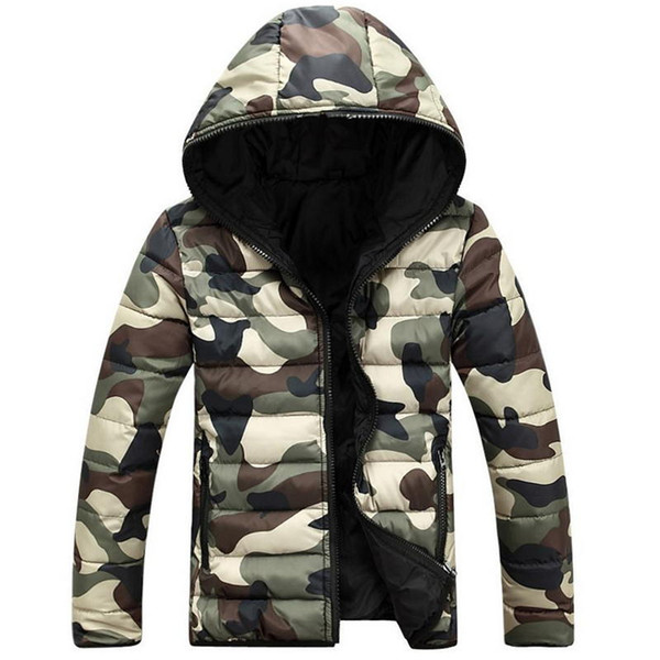 brand men's clothing winter jacket with hoodies outwear Warm Coat Male Solid winter coat Men casual Warm Down Jacket