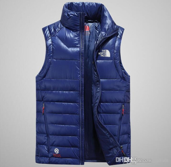 2018 Luxury Brand double face High Quality Men's Down Vest Down Jacket & Outerwear Coat thick winter sportswear Vest for men