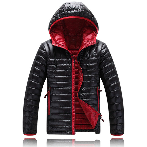 Top Classic Brand Men Winter Outdoor white Duck Down Jacket man casual hooded Down Coat outerwear mens warm jackets Parkas