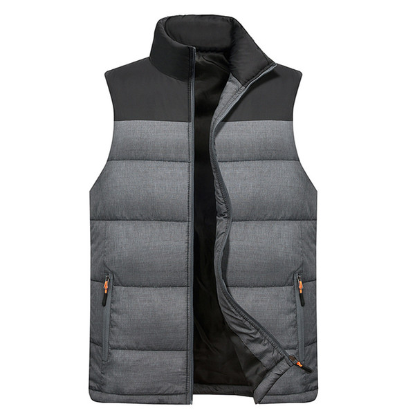 Mens Autumn Sleeveless Jacket and Coats Zipper Multiple pockets Jaqueta Masculina Warm Down Vest Homme Winter Casual Coats 4XL