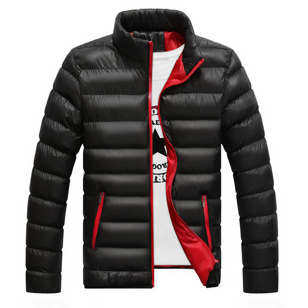 Winter Jacket Men Fashion Stand Collar Male Parka Jacket Mens Solid Thick Jackets and Coats Man Winter Parkas Plus Size