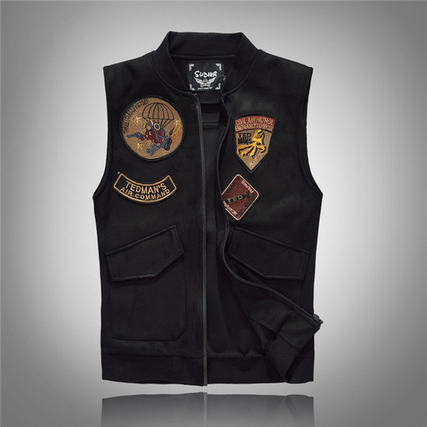 2018 Spring and summer New products Top quality Men's Vest vest European version Casual fashion Shoulder