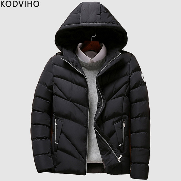 Winter Jacket Men Street Wear Cotton Padded Warm Puffy Jackets Mens Quilted Black Puffer Jacket Man Bubble Parka Coat 4XL Parkas