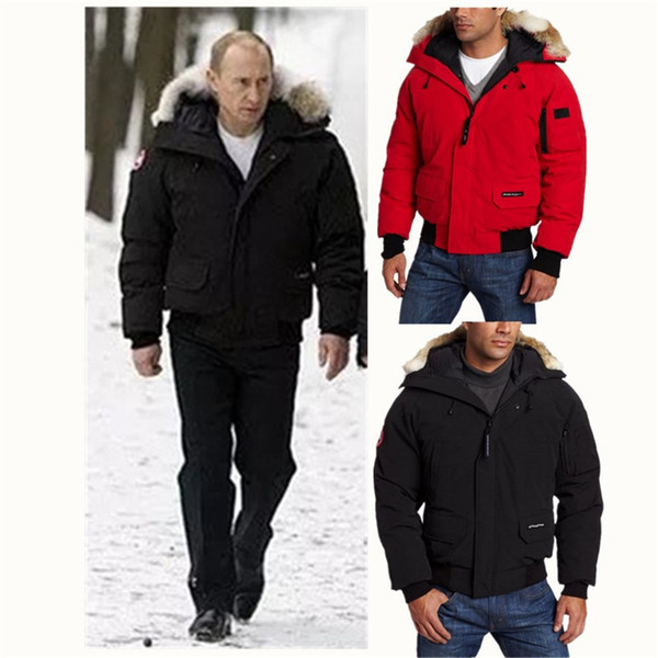 Canada Men Duck Down Coat Putin Style Designer Down Jacket overcoat Winter Coats Goose Mens Zipper Warm Windbreaker Outwear OOA5878