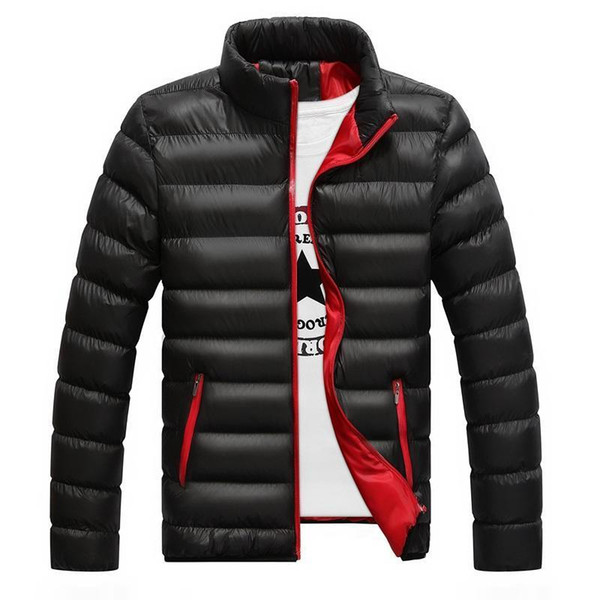 Wholesale 2019 New Mens White goose Down Parkas Thin Style Soft Man Winter Warm Coats Stand Collar Casual Comfortable Winter Jackets