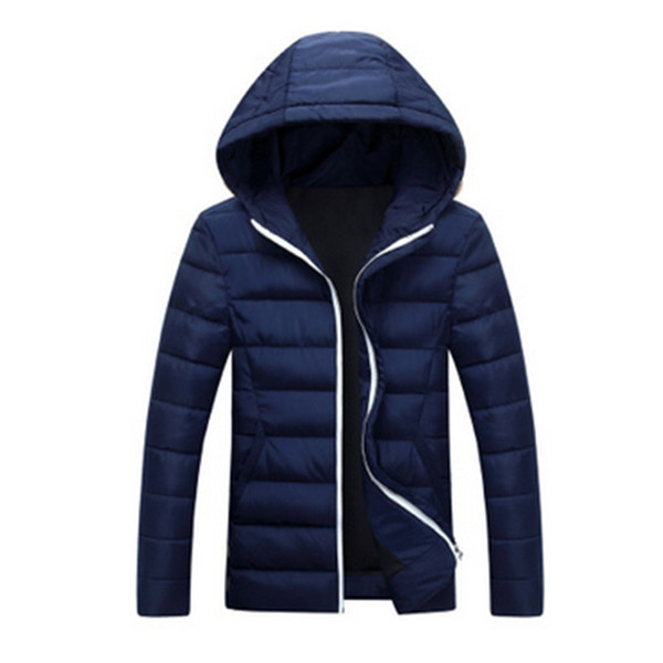 2017 Autumn Winter Parka Men Jacket Coat Outerwear Fashion Hood Quilted Warm Male Jackets Hooded Casual