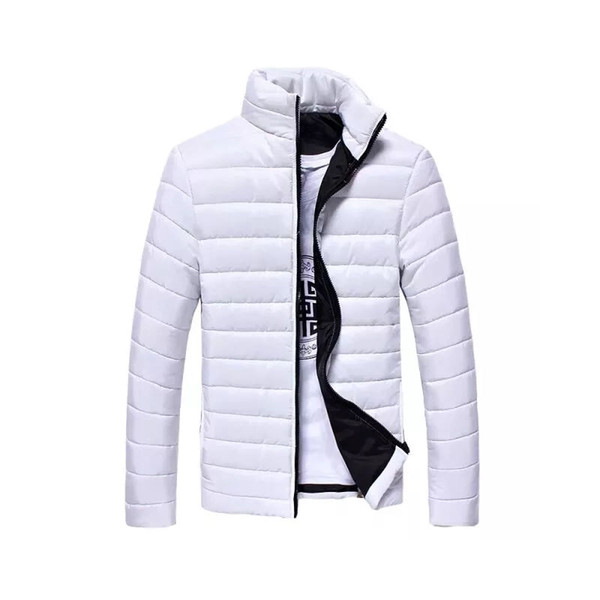 Casual Jacket Coats Solid Zipper Coat Men's cotton jacket Men Colete