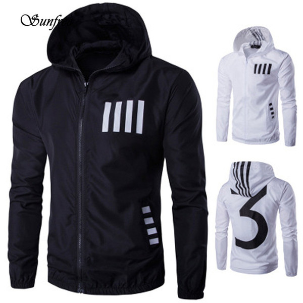 Sunfree 2016 New Hot Sale Men's Autumn Winter Hooded Printing Casual Short Jacket Top Brand New High Quality Dec 1