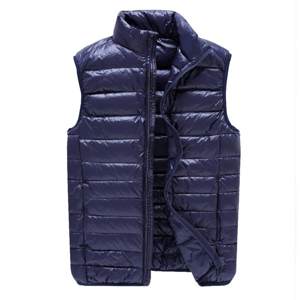 Fashion Style New Autumn and Winter Lovers Down Cotton Vest Women and Men Vests Casual Waistcoat Plus Size Free Shipping