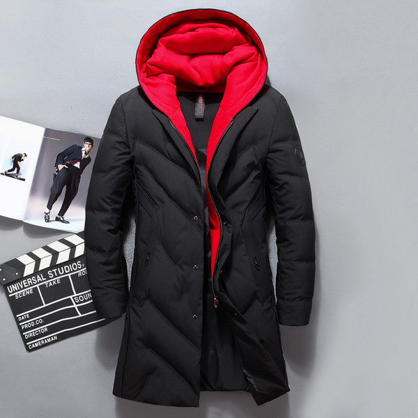 men's winter down jacket thick snow overcoat long coat men fashion long duck down jacket men parka outerwear winter jackets