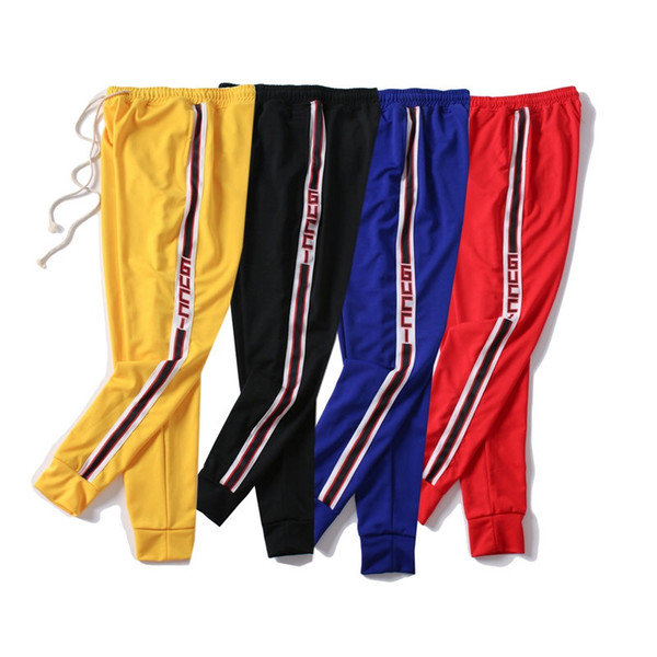 Mens Pants Jogger Track Pants Fashion Jogger Clothing Side Stripe Drawstring Trousers Men Sport Sweat Pants