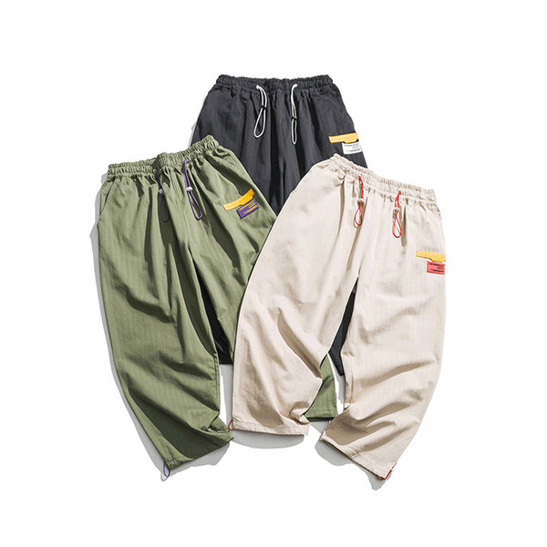 2019 Spring And Summer New Korean Version Of The Men's Couple Tooling Large Pocket Casual Trend Sweatpants Joggers Streetwear