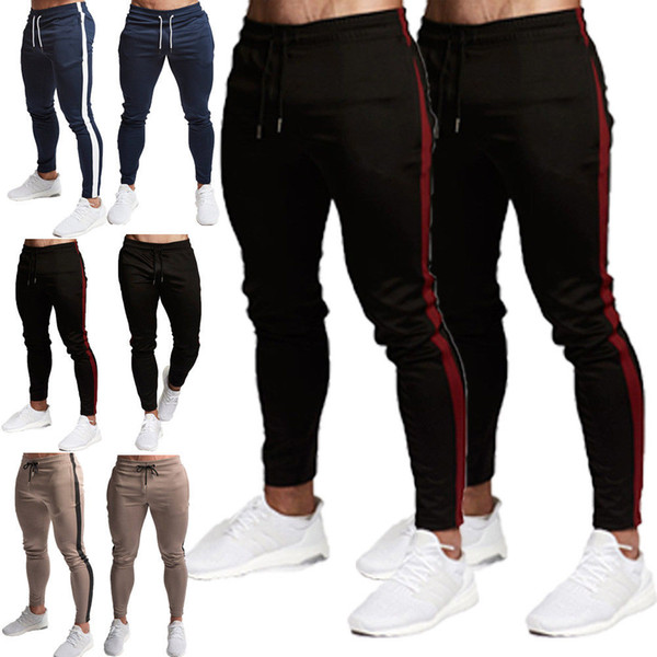 Men's Jogger Pants Fashion Tracksuit Workout Hip Hop Track Trousers Men Casual Fitness Long Slacks Sweatpants Sweat Pants