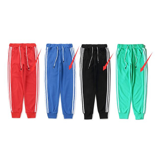 High Street Style Designer Mens Sweat Pant Sports Fashion Casual Famous Print Running Jogging Striped Sportswear