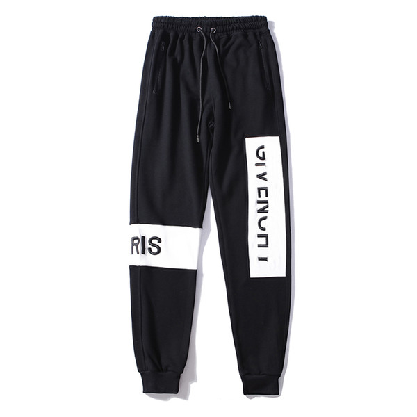 High Street Style Designer Mens Pants Sweat Pant Fashion Casual Letter Embroidery Autumn Mens Pants