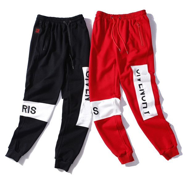 Luxury Sweat Pant for Men Designer Long Pants Fashion Casual Black Red Letter Pattern Embroidery Autumn Mens Pants