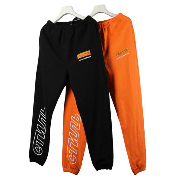 Heron Preston 19SS Style Shorts CTNNB Embroidery Letter Pants Hip Hop Summer Loose Sweatpants