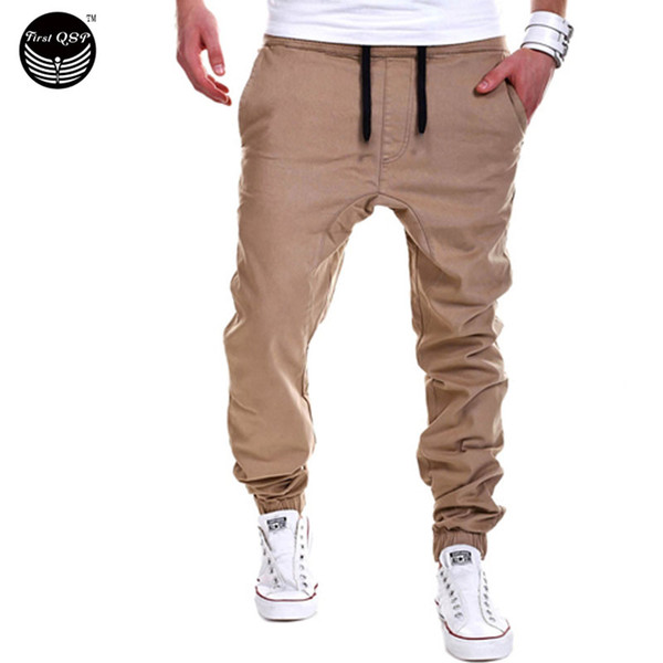 Wholesale-Mens Joggers Male Trousers Men Pants Mallas Hombre Running Elastic Cross Pants Jogging Sweatpants Jogger khaki Pantalones XXXL