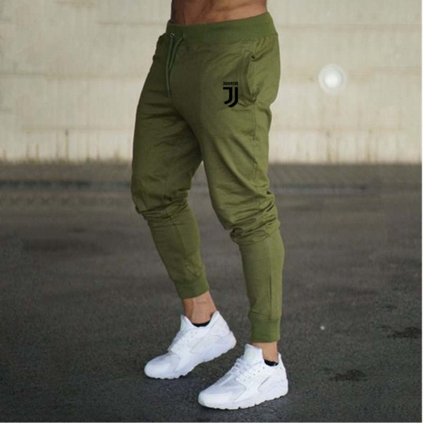 New sportswear fitness Pants Casual Elastic cotton Mens Fitness Workout Pants skinny Sweatpants Trousers Jogger