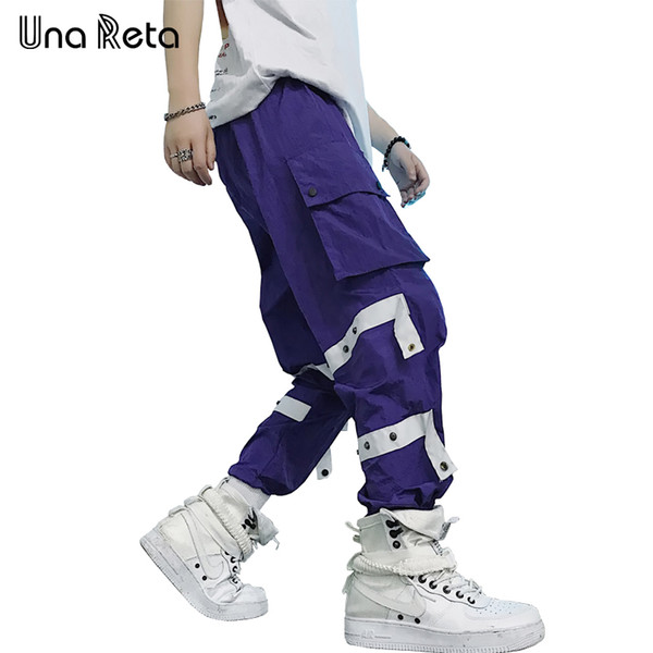 Una Reta Hip Hop Pants Mens Personality design Sweatpants Joggers Trousers Casual Male New Arrivals Fashion Streetwear Men Pants