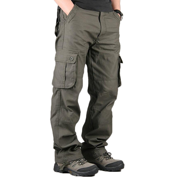 High Quality Men Cargo Pants Casual Mens Pant Multi Pocket Overall Mens Outdoors Long Trousers Sweatpants Track Pants